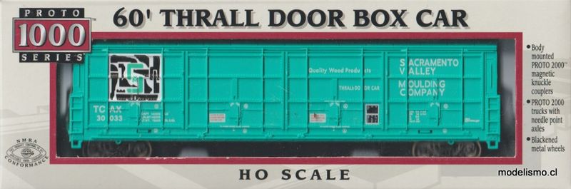Proto 1000 23941/TCAX #30033 60' THRALL DOOR BOX CAR Proto 1000 23941/TCAX #30033 60' THRALL DOOR BOX CAR