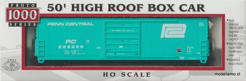 Proto 1000 23943/PC #229258 50' HIGH ROOF BOX CAR Proto 1000 23943/PC #229258 50' HIGH ROOF BOX CAR