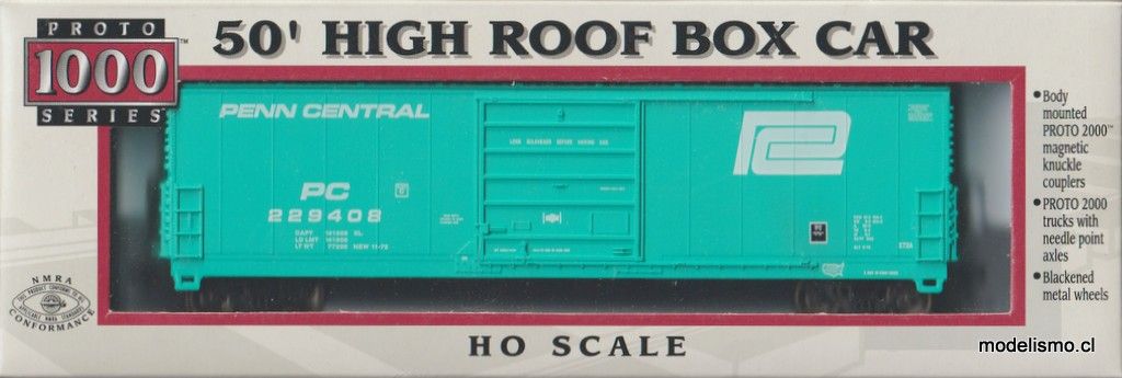 Proto 1000 23944/PC #229408 50&#39; HIGH ROOF BOX CAR
