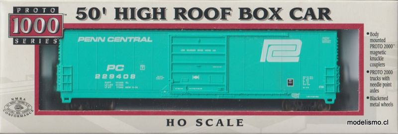 Proto 1000 23944/PC #229408 50' HIGH ROOF BOX CAR Proto 1000 23944/PC #229408 50' HIGH ROOF BOX CAR