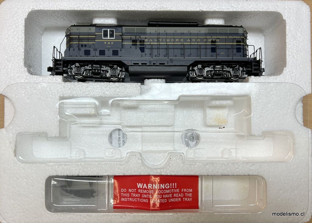 Proto 2000 GP7 Locomotive 23243 Baltimore and Ohio Railroad #743 w/Steam Generator - DCC Ready