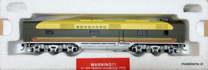 Proto 2000 E6B Locomotive 23237 Seaboard Air Line Railroad #3104 Unpowered B-unit - sin motor