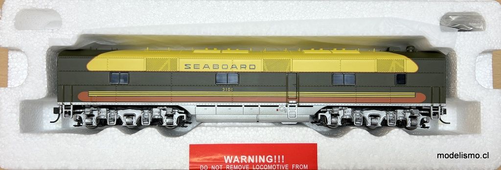 Proto 2000 E6B Locomotive 23236 Seaboard Air Line Railroad #3101 Unpowered B-unit - sin motor
