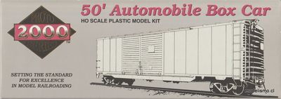 Proto 2000 50&#39; Automobile Box Car w/dreadnaught ends Chicago, Burlington and Quincy Railroad #48028 - kit