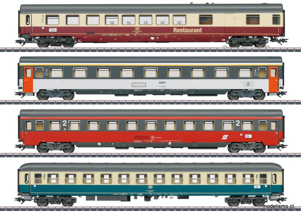 Märklin 42893 Coche de pasajeros Set 1 FD Mozart - usado