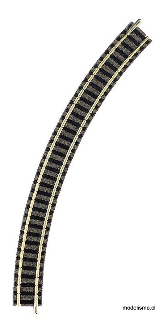 Fleischmann 9125 Carril curvo R2, 45°