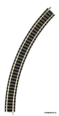 Fleischmann 9125 Carril curvo R2, 45°