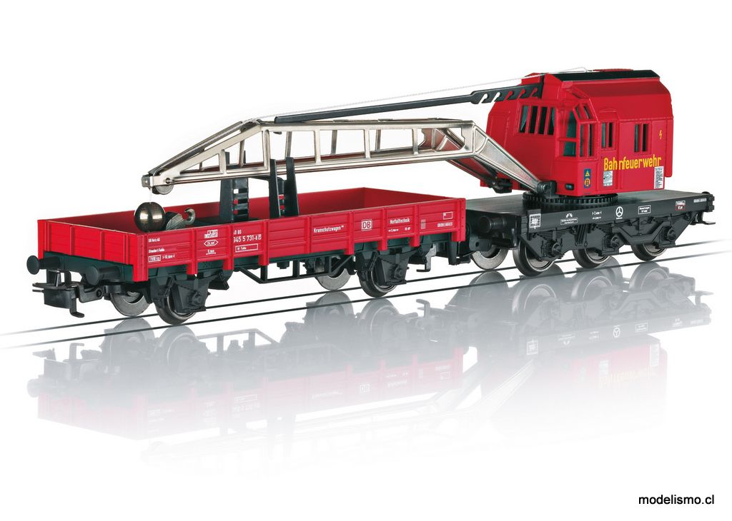 Märklin H0 44752 Set de grúa de rescate de bomberos - usado