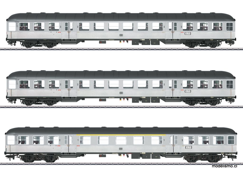 Märklin 58341 Set de coches de cercanías &quot;Plateados&quot; - usado