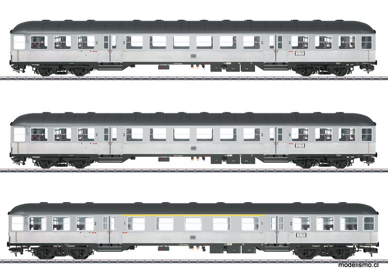Märklin 58341 Set de coches de cercanías &quot;Plateados&quot; - usado