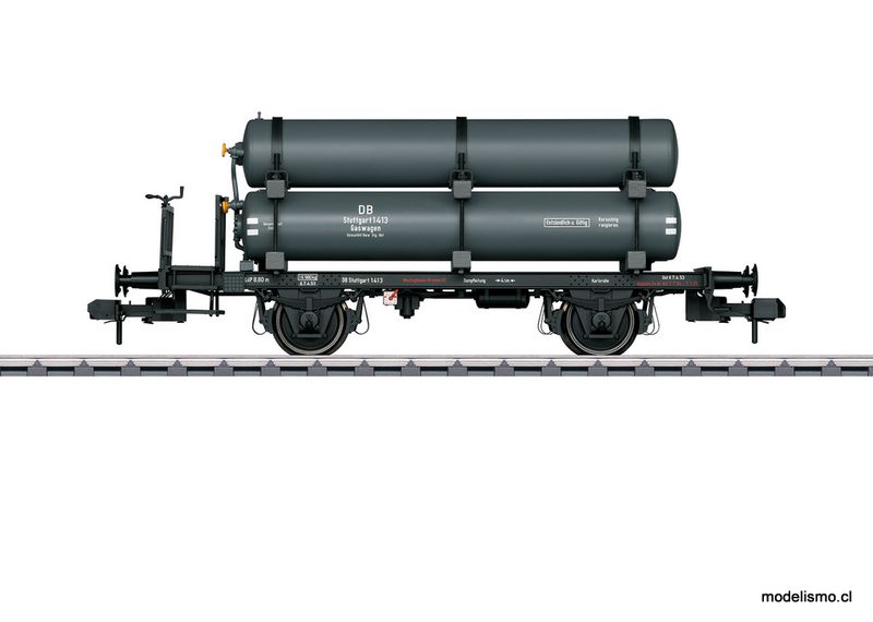 Märklin 58060 Vagón de caldera para producto de servicio con recipientes de gas -  usado