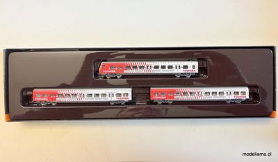 Märklin Z 8783 Tren de vagones de cercanías "Toshiba" de la DB - usado Märklin Z 8783 Tren de vagones de cercanías "Toshiba" de la DB - usado