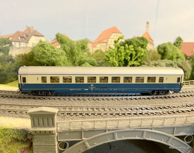 Märklin H0 4225 Vagón interurbano diáfano de 2.ª clase Deutsche Bundesbahn (DB) - usado