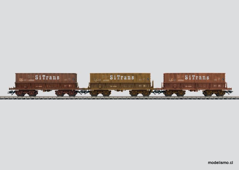 Märklin 48448 Set de coches - 3 vagones de transporte de mineral - usado