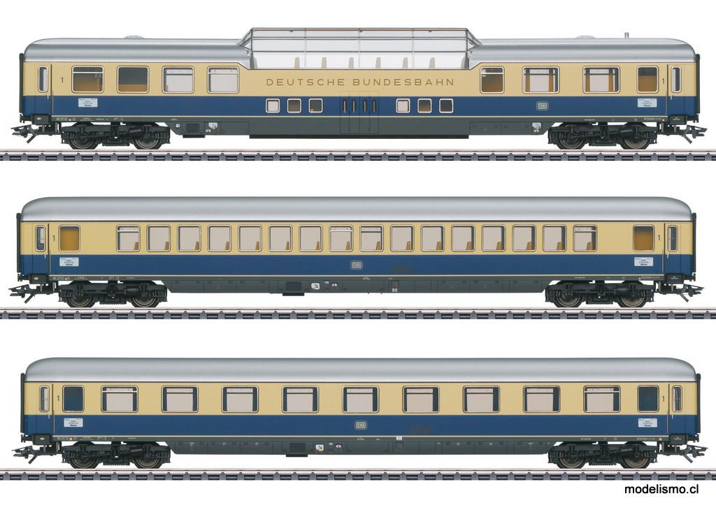 Märklin 43881 Set 1 de coches de expreso &quot;Flecha del Rin 1963&quot; - usado