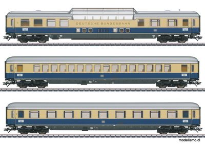 Märklin 43881 Set 1 de coches de expreso &quot;Flecha del Rin 1963&quot; - usado