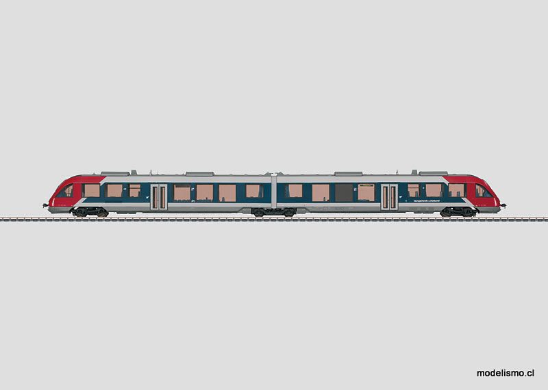 Märklin 37732 VT 2029/2129 (BR 648.2) Automotor diésel de cercanías- usado
