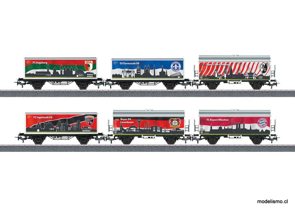 Märklin 44812 Set de vagones &quot;Bundesliga&quot;, set 1 - usado