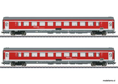 Märklin 42989 Set de coches de tren de viajeros 2 &quot;Expreso Múnich-Núremberg&quot; - usado
