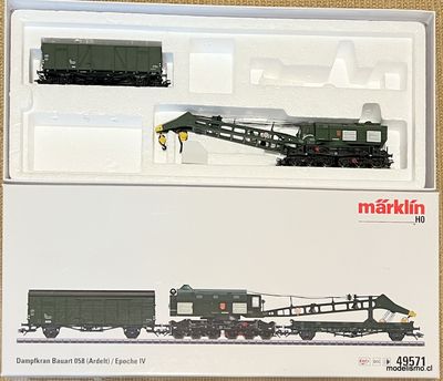 Märklin 49571 Grúa a vapor del tipo constructivo 058 (Ardelt) - usado