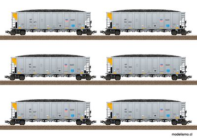Trix 24903 Union Pacific Hopper Car Set - usado