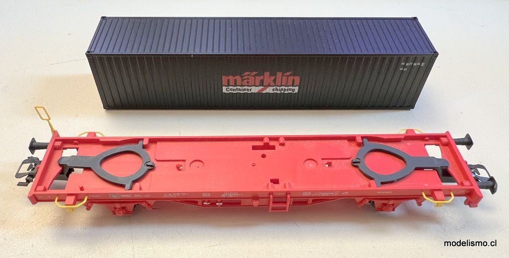 Märklin 47583 Vagones portacontenedores Lgs 580 - usado, mal estado