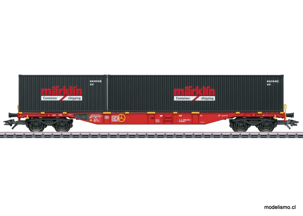 Märklin 47133 Vagón portacontenedores tipo constructivo Sgns 691 - usado