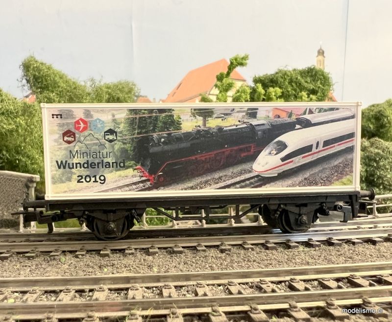 Märklin 94521 Vagón portacontenedores de Miniatur Wunderland Hamburg 2019 - usado