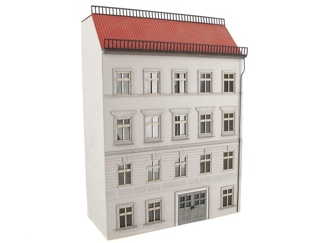 reserva anticipada Modellbahn Union MU-H0-H00195 H0 Casa adosada en medio relieve 03 Gris
