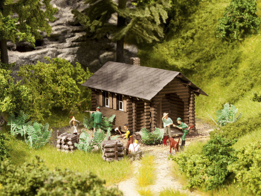 Noch 65606 Kit de escenas rurales "Cabaña de bosque"