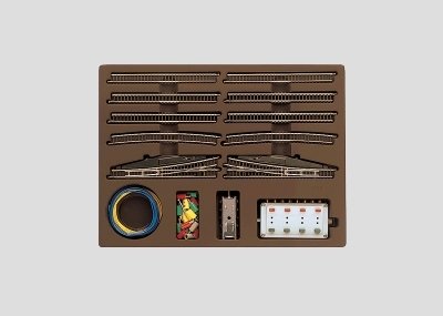 Märklin 08191 ​Caja de ampliación E con desvíos electromagnéticos - usado