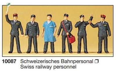 Preiser 10087 H0 - personal ferroviario suizo