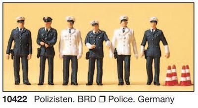 Preiser 10422 H0 - policías BRD