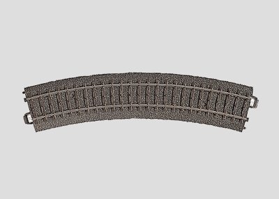 Märklin 24130 via curva R1 = 360 mm/30°.