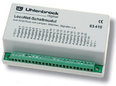Uhlenbrock 63410 LocoNet módulo de conmutación
