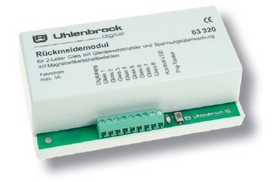 Uhlenbrock 63320 LocoNet Módulo de retroalimentación de Pista de 2 conductores