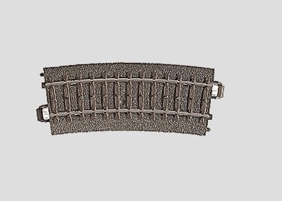 Märklin 24115 Vía curva R1 = 360 mm/15°