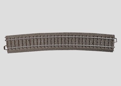 Märklin 24912 via curva Radio 1114,6 mm. Arco 12,1°