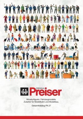 Preiser Catalogue 27 impreso en papel, el original