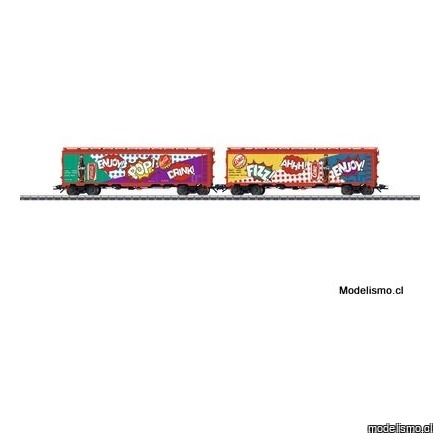 KL Märklin 45685 Set de vagones de mercancías con dos vagones frigorífico estadounidenses - usado KL Märklin 45685 Set de vagones de mercancías con dos vagones frigorífico estadounidenses - usado