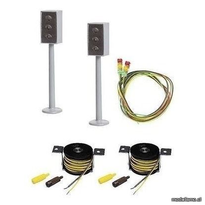 Faller 161656 H0 2 semáforos LED con posiciones de parada Faller 161656 H0 2 semáforos LED con posiciones de parada