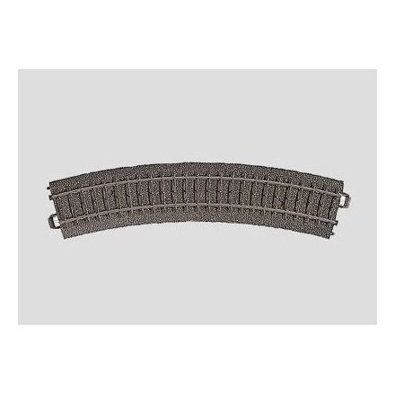 Märklin 24130 via curva R1 = 360 mm/30°.