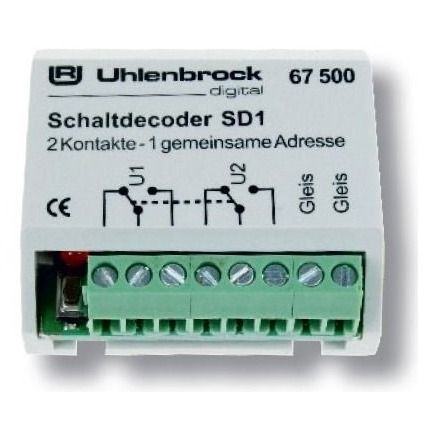 Uhlenbrock 67500 SD1 Decodificador de accesorios