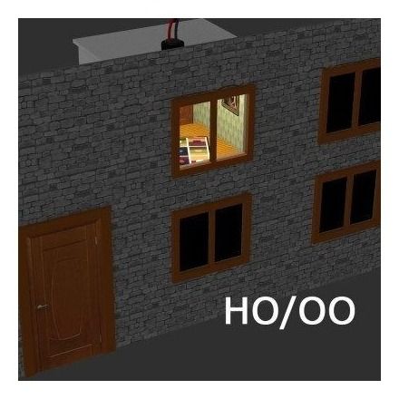 Proses - H0 iluminadas, habitaciones decoradas para edificios