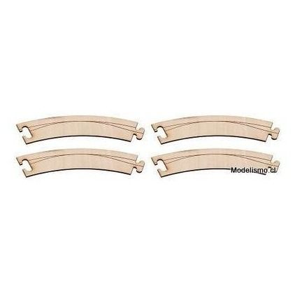 Faller 161920 ​Calle de la calle Laser 45°, R=268x50mm (4 x)