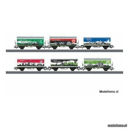 KL Märklin 44814 Set de vagones "Bundesliga", set 3 - usado