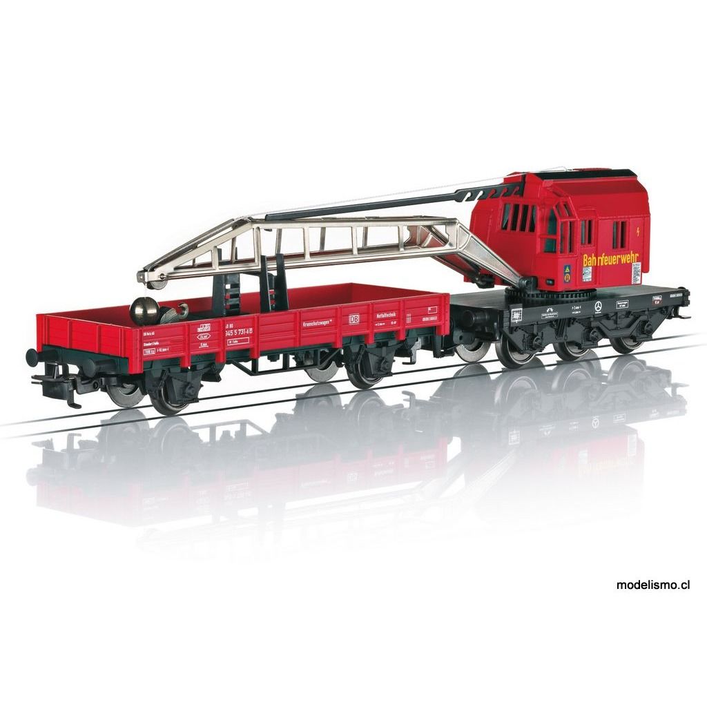 Märklin 44752 Set de grúa de rescate de bomberos - usado