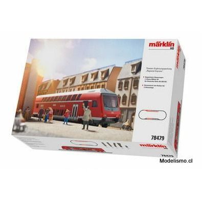 PF Märklin H0 78479 Caja complementaria temática "Regional-Express" usado PF Märklin H0 78479 Caja complementaria temática "Regional-Express" usado