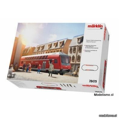PF Märklin H0 78479 Caja complementaria temática "Regional-Express" usado PF Märklin H0 78479 Caja complementaria temática "Regional-Express" usado