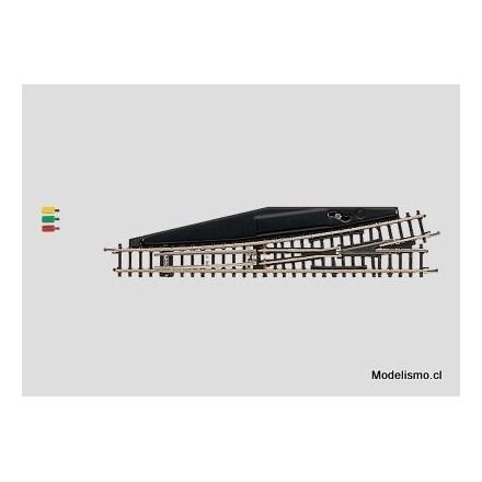 Märklin Z 8562 Desvío a la izquierda electromagnético - usado